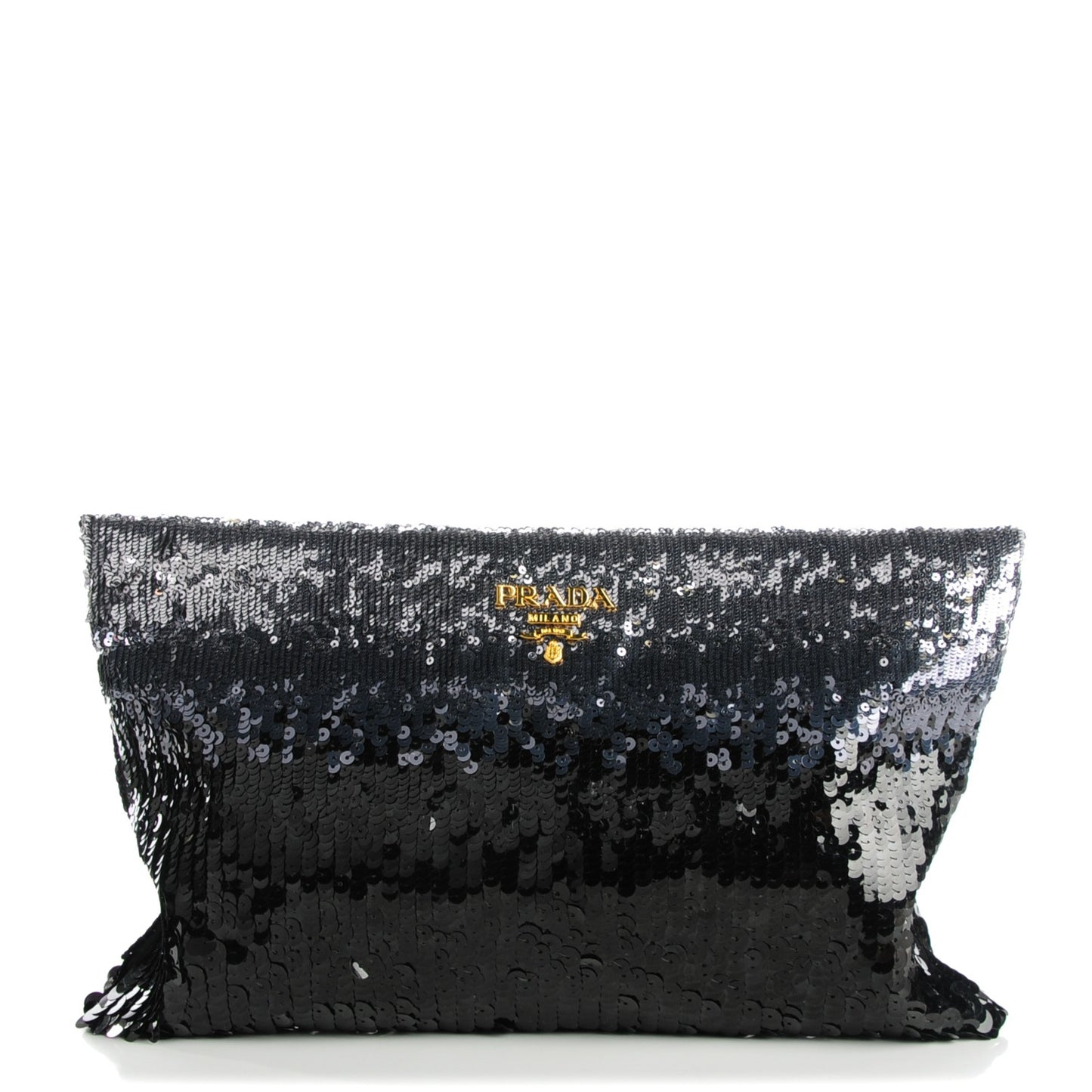 Sequin Ombre Pochette Clutch Acciaio