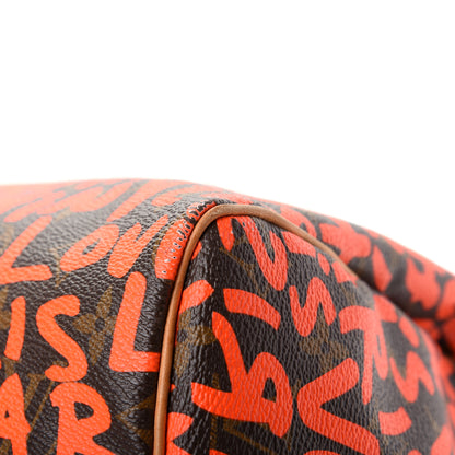 Louis Vuitton Monogram Graffiti Speedy 30 Orange 11 of 14