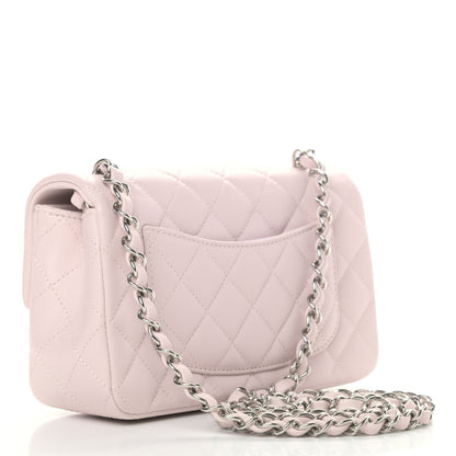 Chanel Lambskin Quilted Mini Rectangular Flap Light Purple 2 of 4