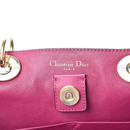 Christian Dior Bullcalf Medium Diorissimo Tote Black Rose Indien 7 of 13