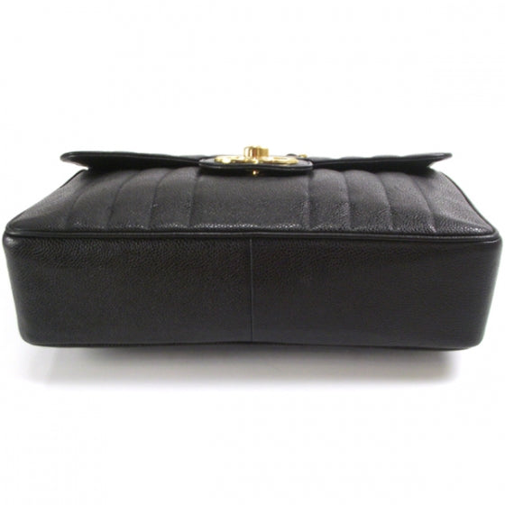 Vintage Caviar Mademoiselle JUMBO Flap Black
