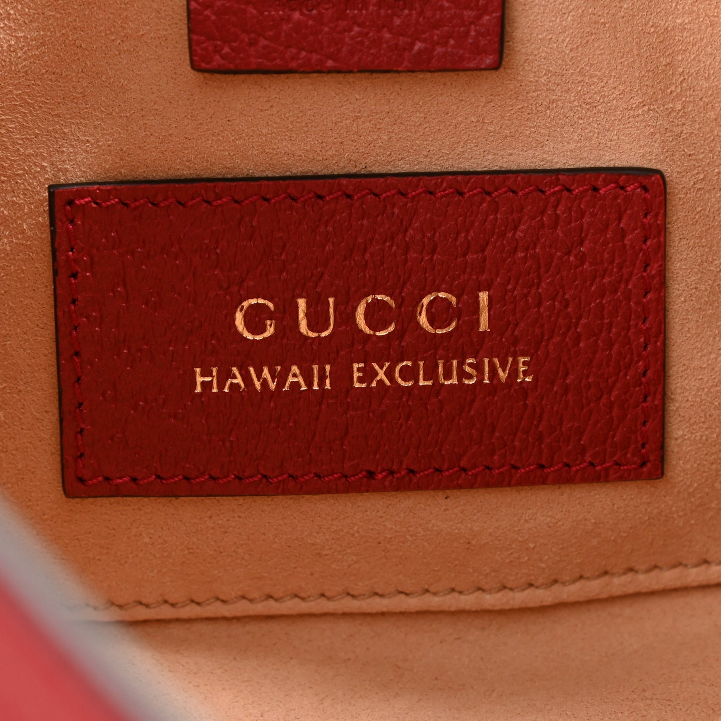 GG Supreme Monogram Flora Small Padlock Tote Red