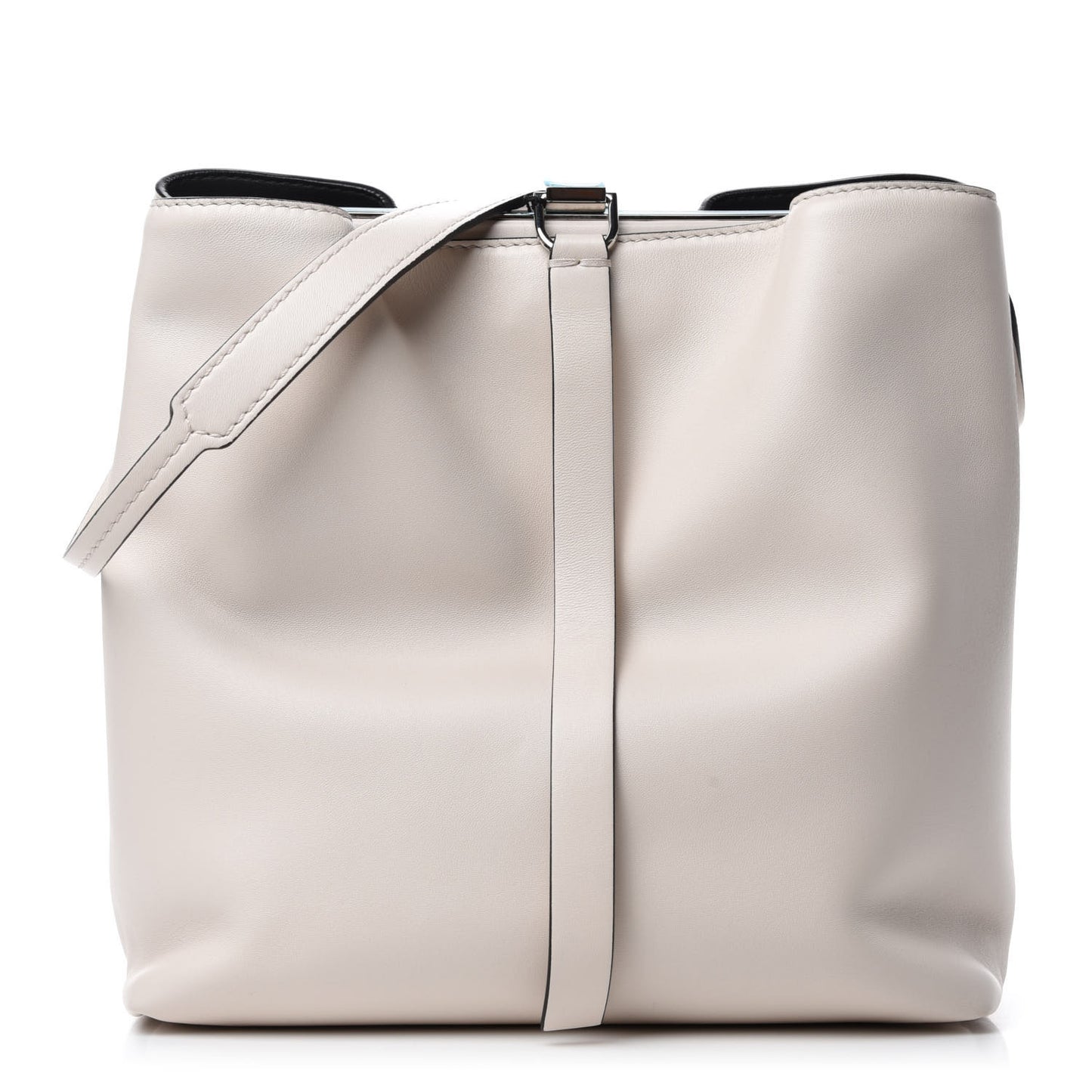 Nappa Frame Shoulder Bag Clay Black