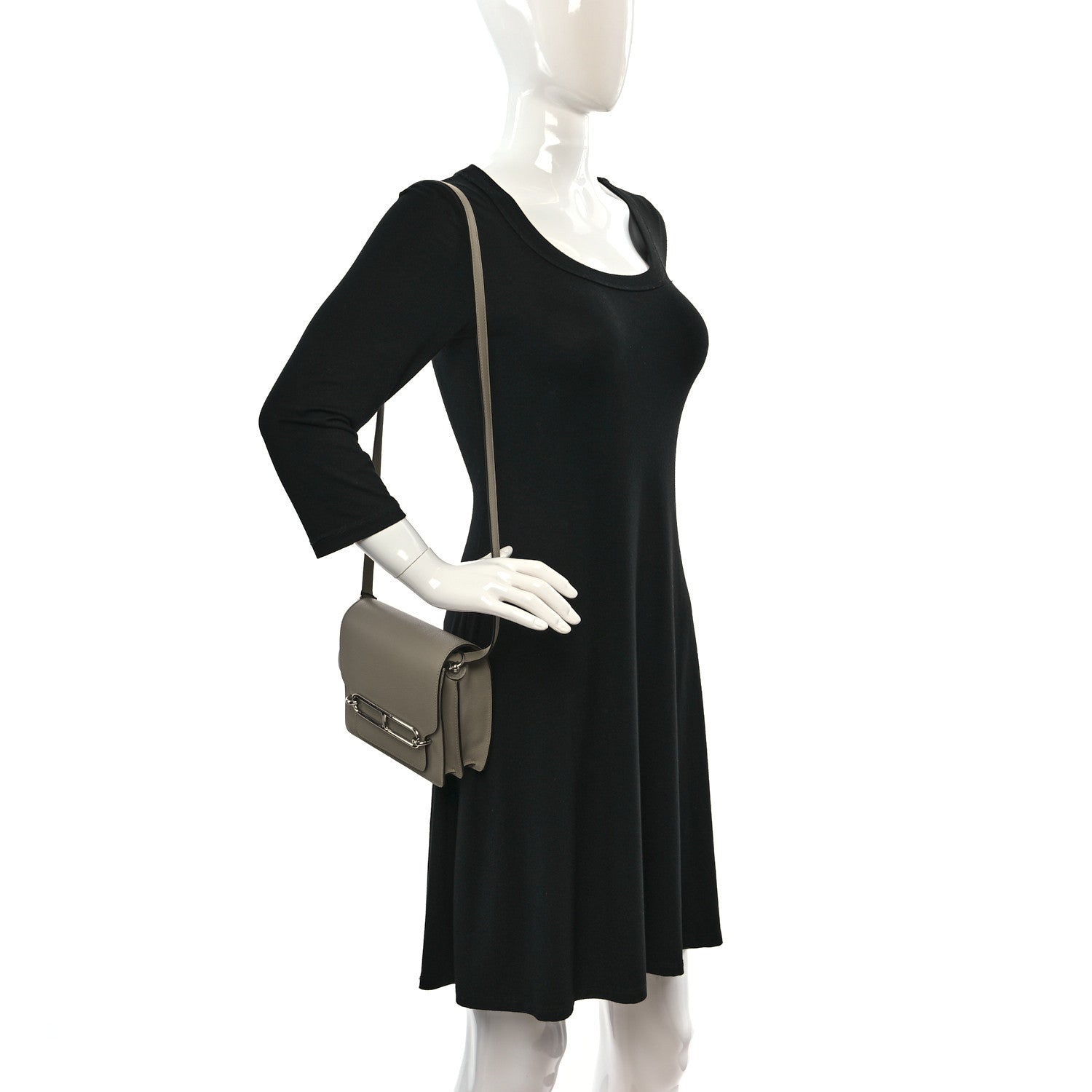 Hermes Evercolor Mini Sac Roulis Gris Asphalt 2 of 9