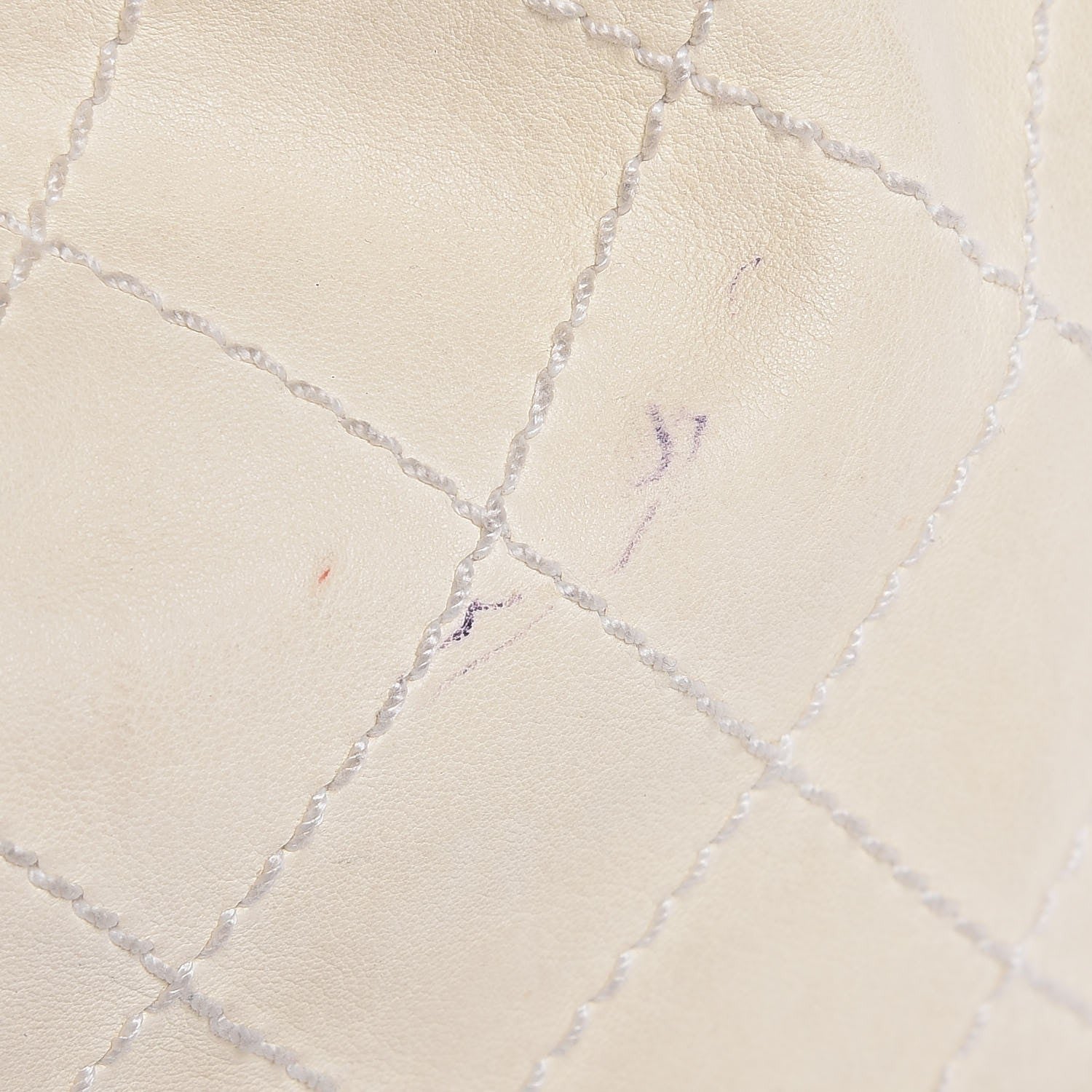 Chanel Lambskin Stitched Camellia Shoulder Bag White 8 of 14