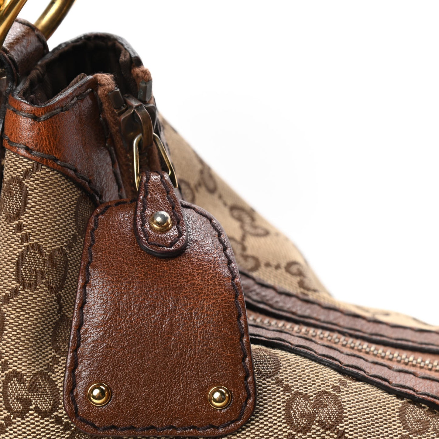 Monogram Medium Jockey Hobo Brown