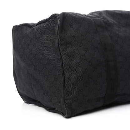 Gucci Denim Monogram Large Collapsible Carry On Duffle Black 6 of 10
