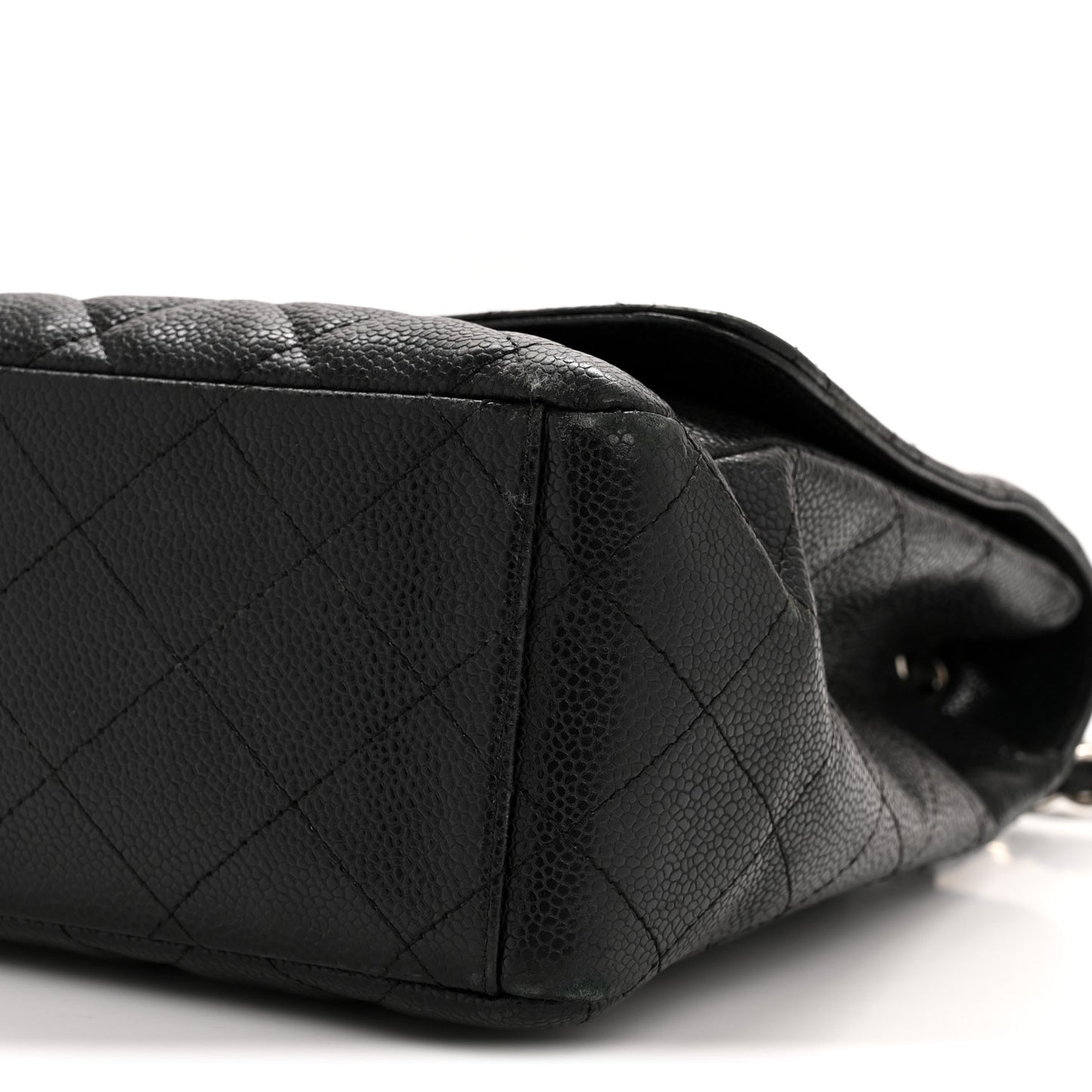 Caviar Quilted Maxi Single Flap Black