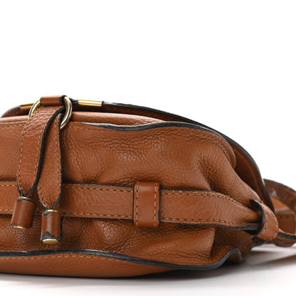 Chloe Calfskin Mini Marcie Round Crossbody Bag Tan 10 of 20