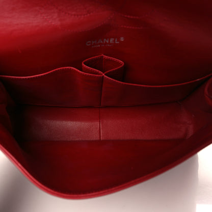 Chanel Patent Quilted Jumbo Double Flap Red 5 of 10