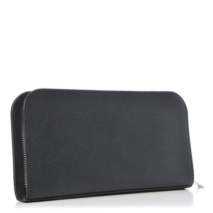 Saint Laurent Grained Calfskin Classic Zip Around Continental Wallet Black 3 of 7