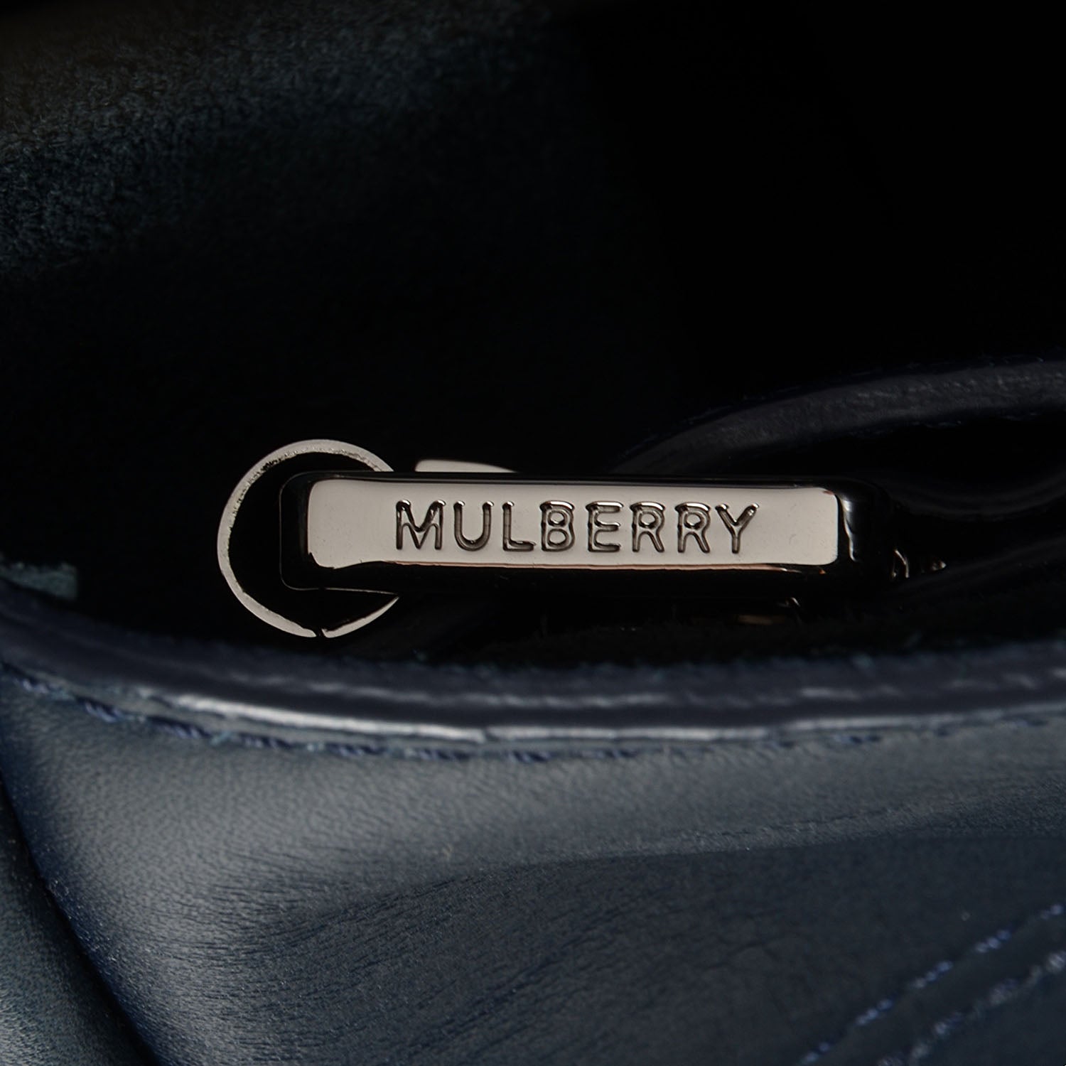Mulberry Smooth Leather Bayswater Navy 12 of 12