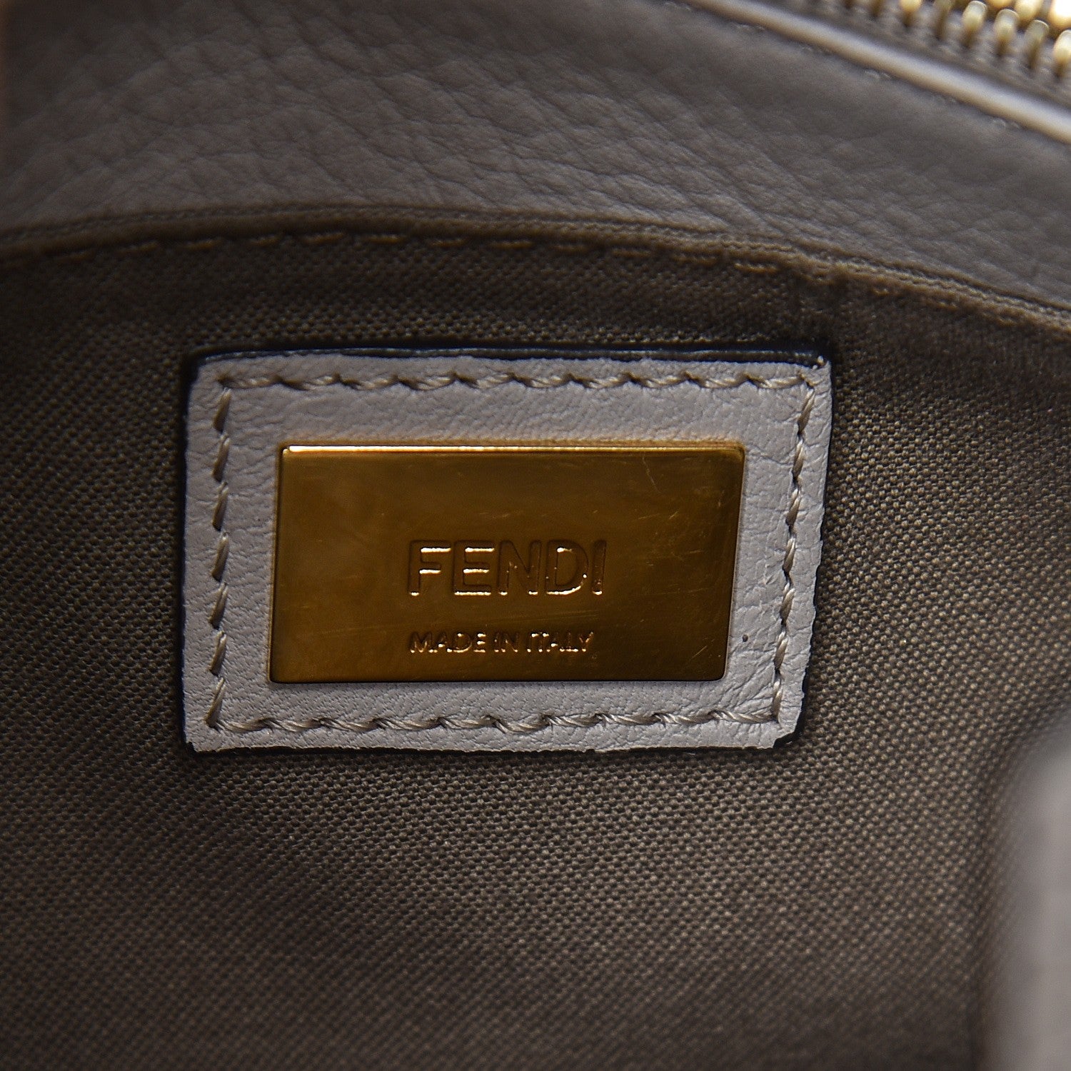 Fendi Vitello Elite Monster Petite 2Jours Tote Multicolor Black Grigio Polvere Multicolor 7 of 13