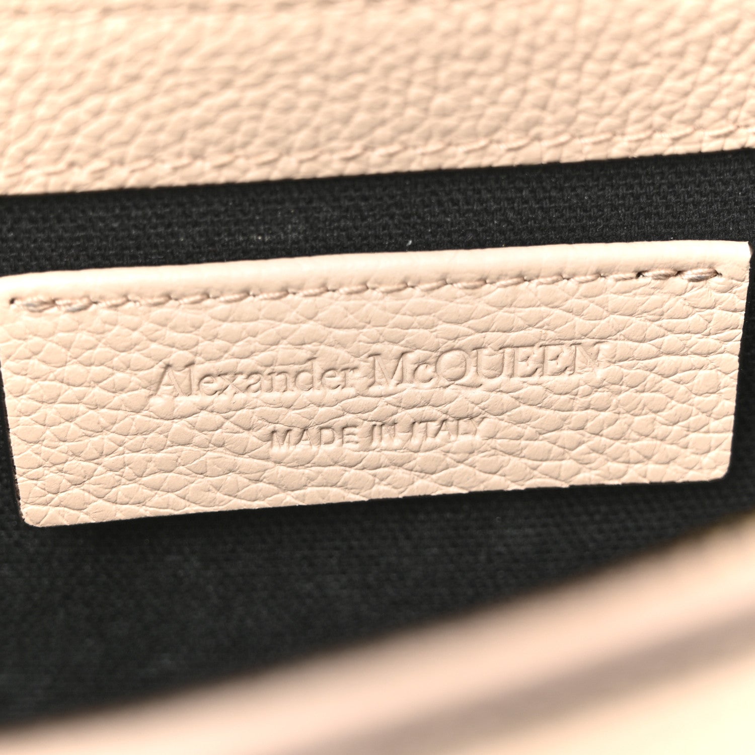 Alexander McQueen Grained Calfskin Padlock Crossbody Bag Nude 6 of 12