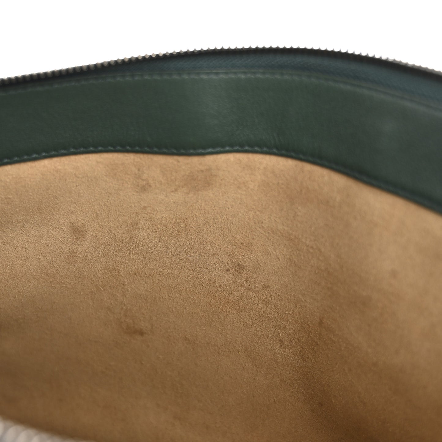 Calfskin Ottomar Wristlet Pouch Forest Green