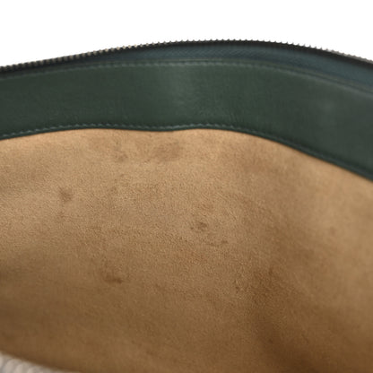 MCM Calfskin Ottomar Wristlet Pouch Forest Green 6 of 13