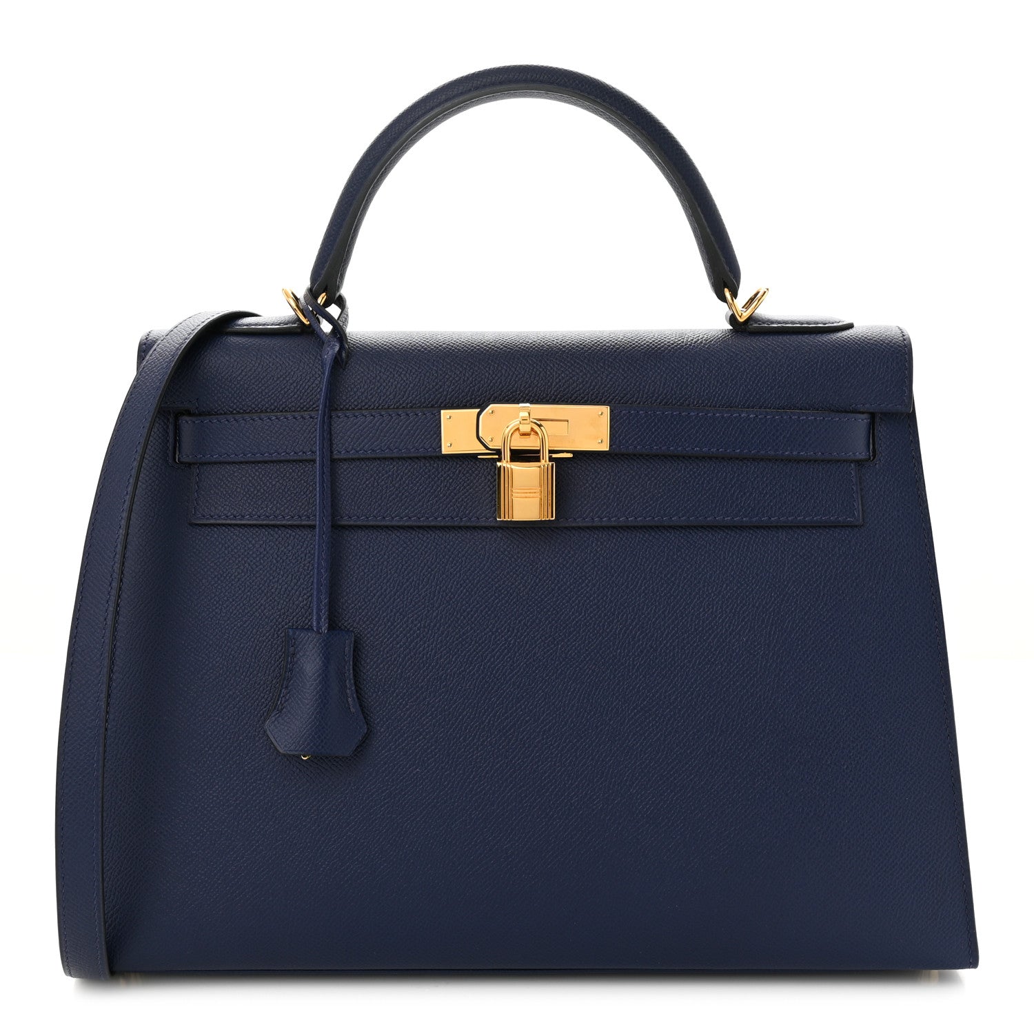 Hermes Epsom Kelly Sellier 32 Bleu Saphir 1 of 11