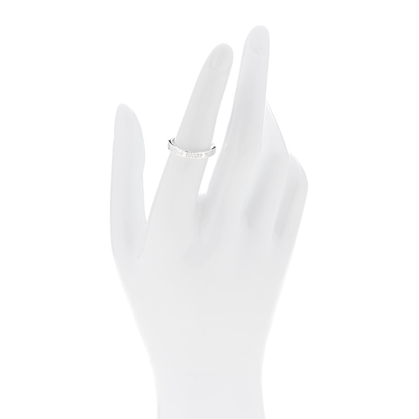 Sterling Silver Narrow Notes Ring 53 6.25