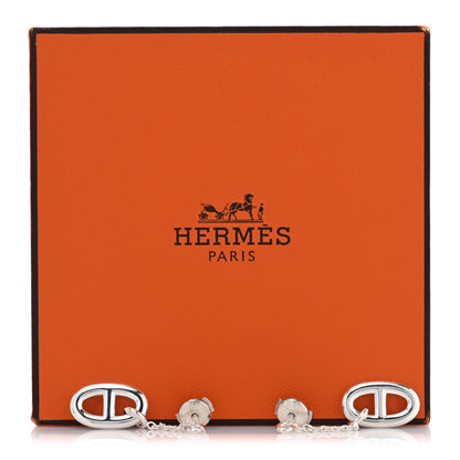 Hermes Sterling Silver Farandole Drop Earrings 5 of 5
