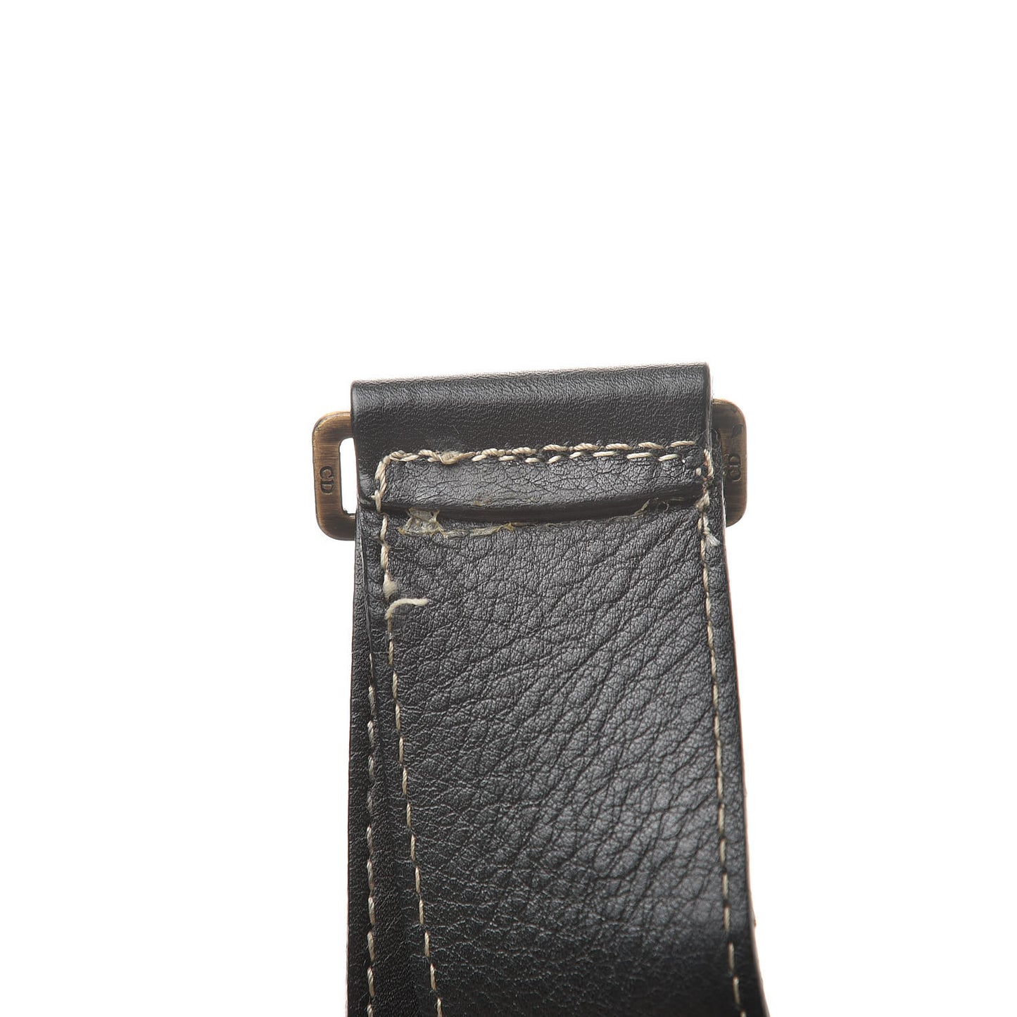 Calfskin Baudrier Saddle Bag Black