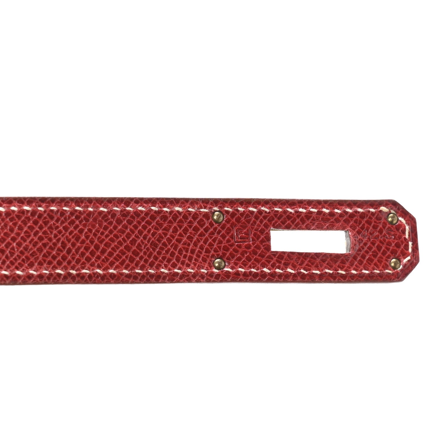 Hermes Veau Grain Lisse Kelly Sellier 35 Rouge Vif 7 of 10