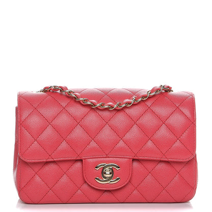 Chanel Caviar Quilted Mini Rectangular Flap Pink 1 of 8