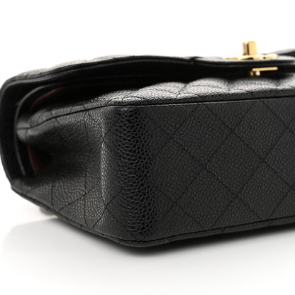 Chanel Caviar Quilted Small Double Flap Black 9 of 10