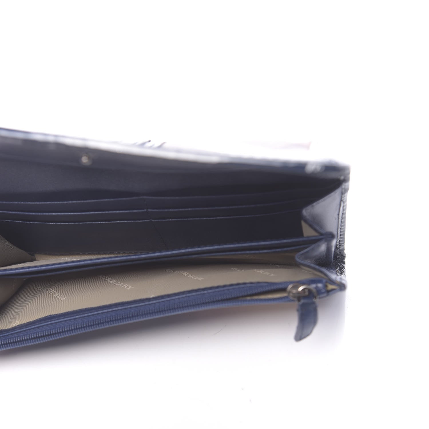 Burberry Supernova Check Penrose Continental Wallet Blue 5 of 8