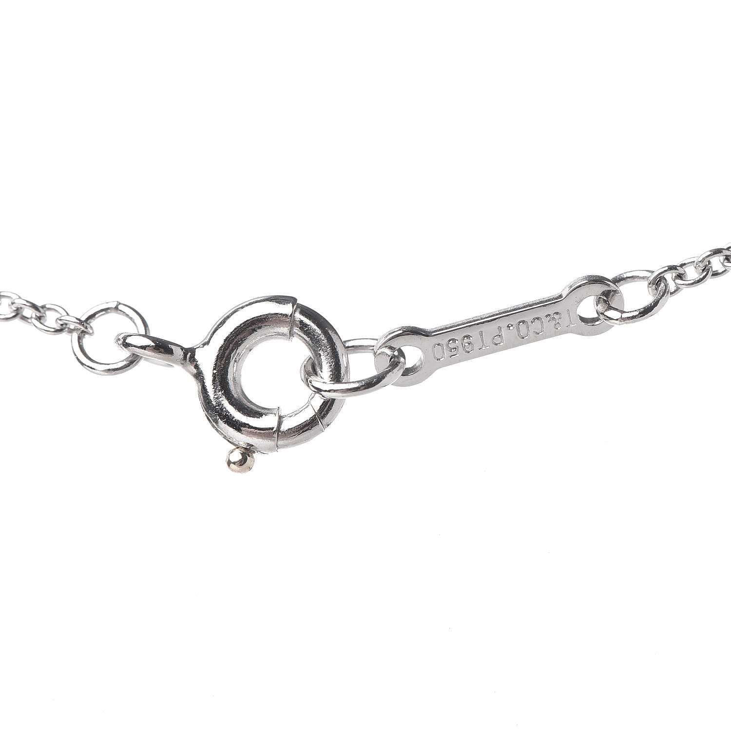 Tiffany Platinum Diamond Daisy Pendant Necklace 5 of 6