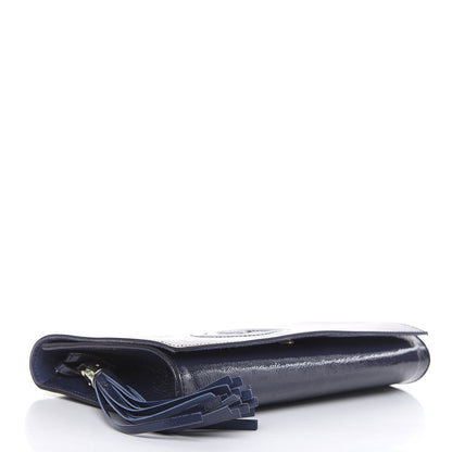 Gucci Soft Patent Medium Soho Clutch Uniform Blue 4 of 10