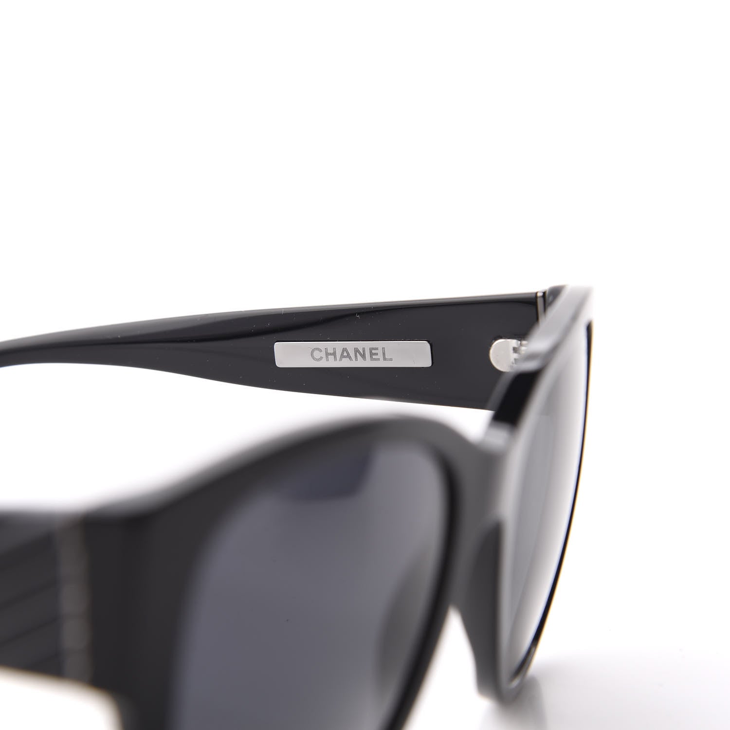 Chanel Acetate Polarized Butterfly CC Sunglasses 5412 Black 6 of 9