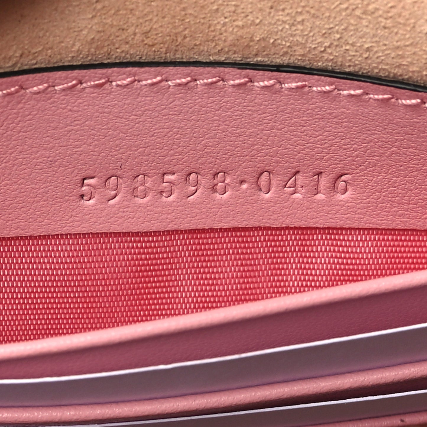 Calfskin Matelasse GG Marmont Wrist Wallet Wild Rose