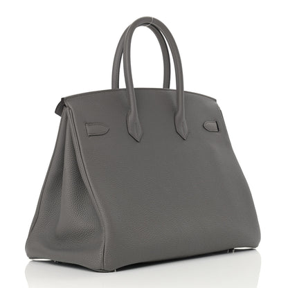 Hermes Togo Birkin 35 Etain 2 of 10
