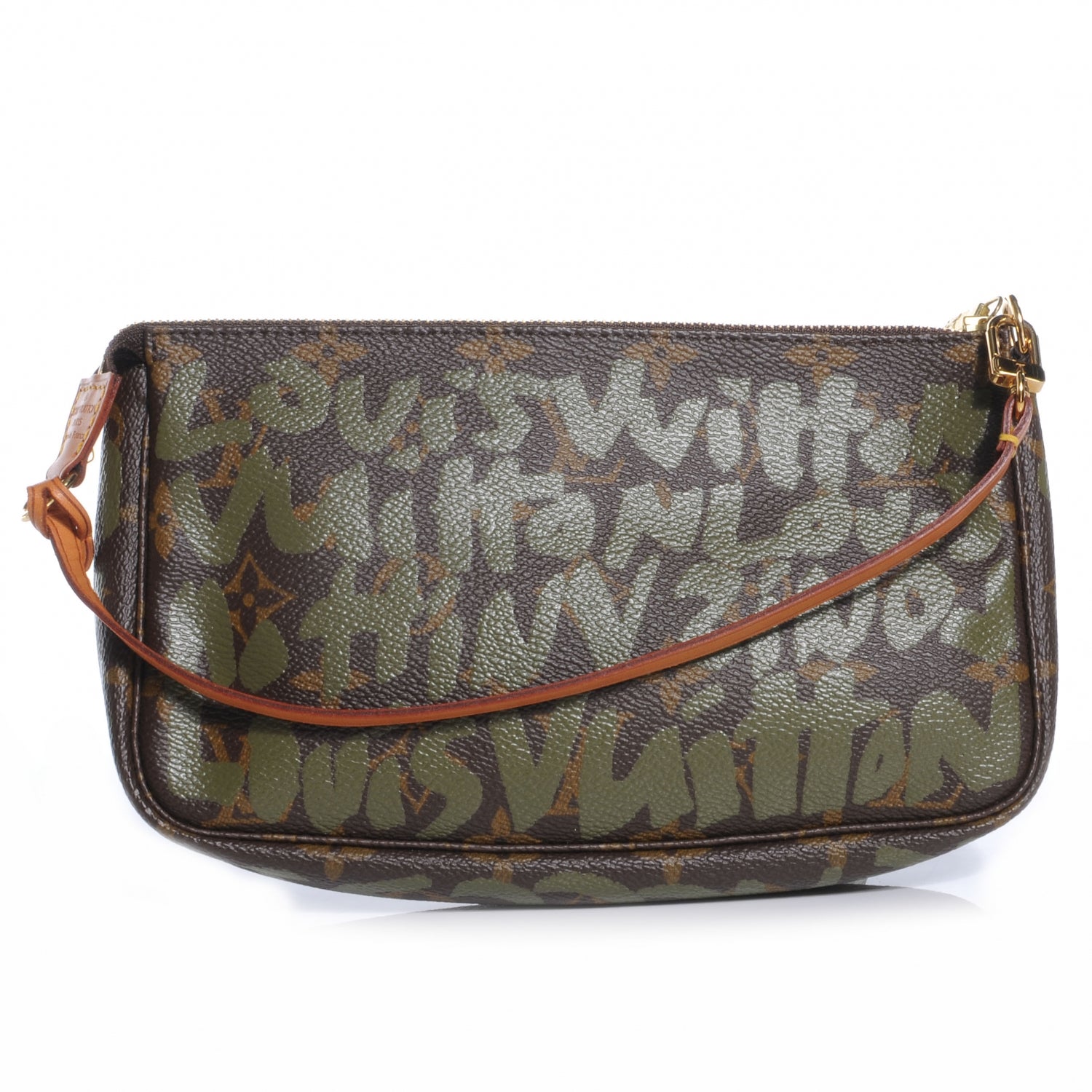 Louis Vuitton Monogram Graffiti Pochette Accessories Kaki 1 of 7