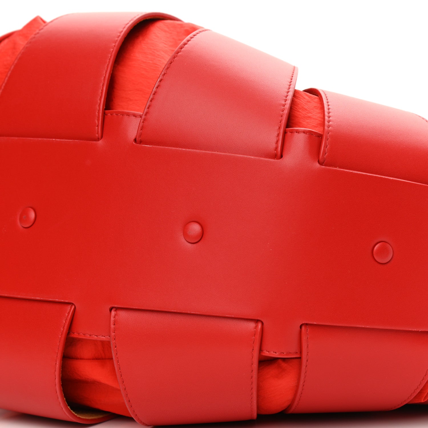 Bottega Veneta French Calfskin Shell Bag Chili Tomato 9 of 9