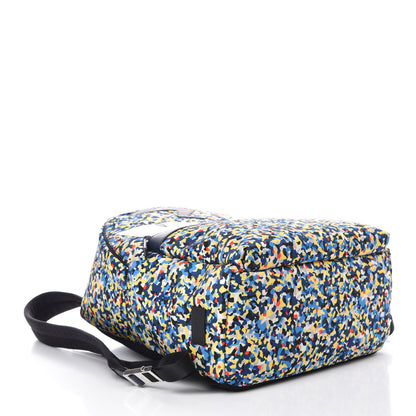 Fendi Nylon Vitello Elite Flamingo Granite Lightning Monster Eyes Backpack Multicolor Lavagna 4 of 8