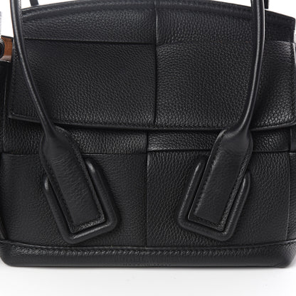 Bottega Veneta Grained Calfskin Mini Maxi Intrecciato Arco 33 Black 8 of 8