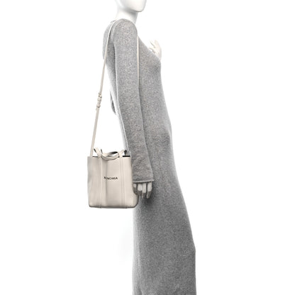 Balenciaga Smooth Calfskin Double Sided XXS Everyday Tote White Light Black 2 of 9