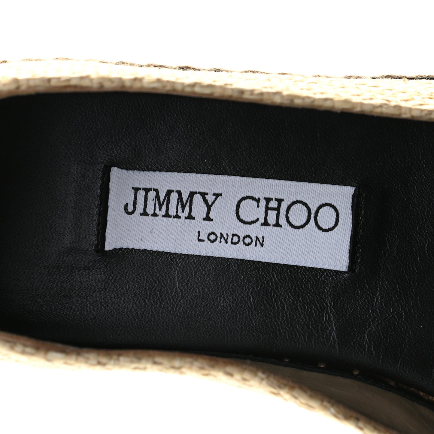 Raffia Embellished Dru Espadrilles 38.5 Beige