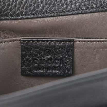 Gucci Calfskin Small Studded Miss Bamboo Shoulder Bag Black 6 of 12