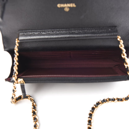 Chanel Caviar Quilted Wallet On Chain WOC Black 6 of 13
