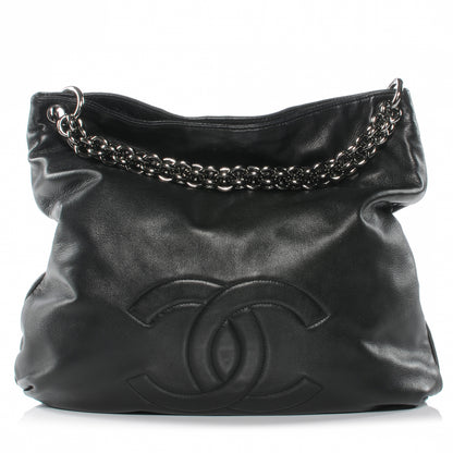 Chanel Lambskin Soft and Chain Large Hobo Black 1 of 7