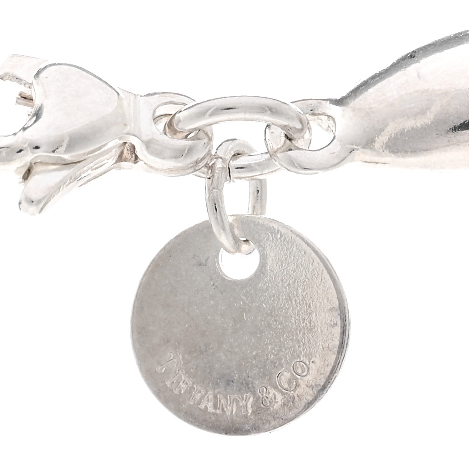 Tiffany Sterling Silver Three Leaf Drop Pendant Necklace 4 of 4