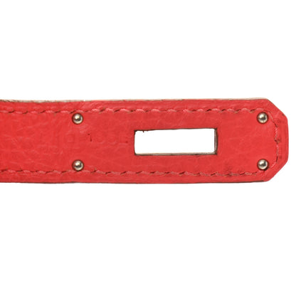 Hermes Taurillon Clemence Birkin 30 Rouge Pivoine 6 of 18