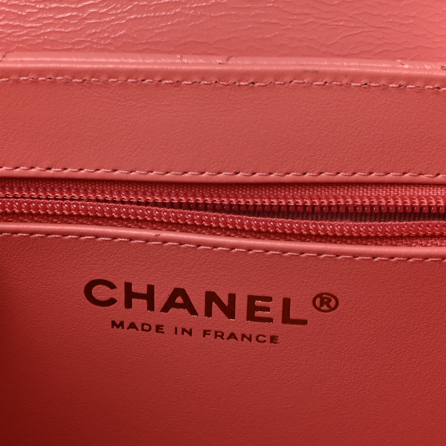 Shiny Aged Calfskin Quilted Nano Kelly Shopper Coral Pink