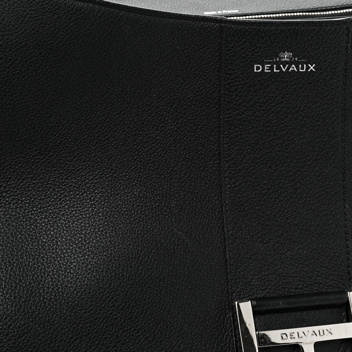 Grained Calfskin GM Brillant Satchel Black