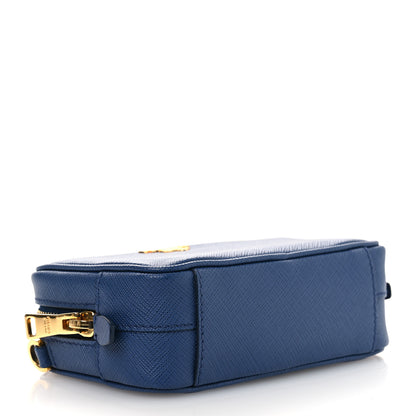 Prada Saffiano Mini Camera Crossbody Bag Bleuette 4 of 12