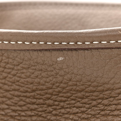 Hermes Taurillon Clemence Amazone Evelyne TPM Etoupe Bleu Indigo 11 of 12