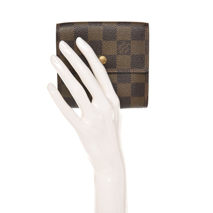 Louis Vuitton Damier Ebene Elise Wallet 2 of 16