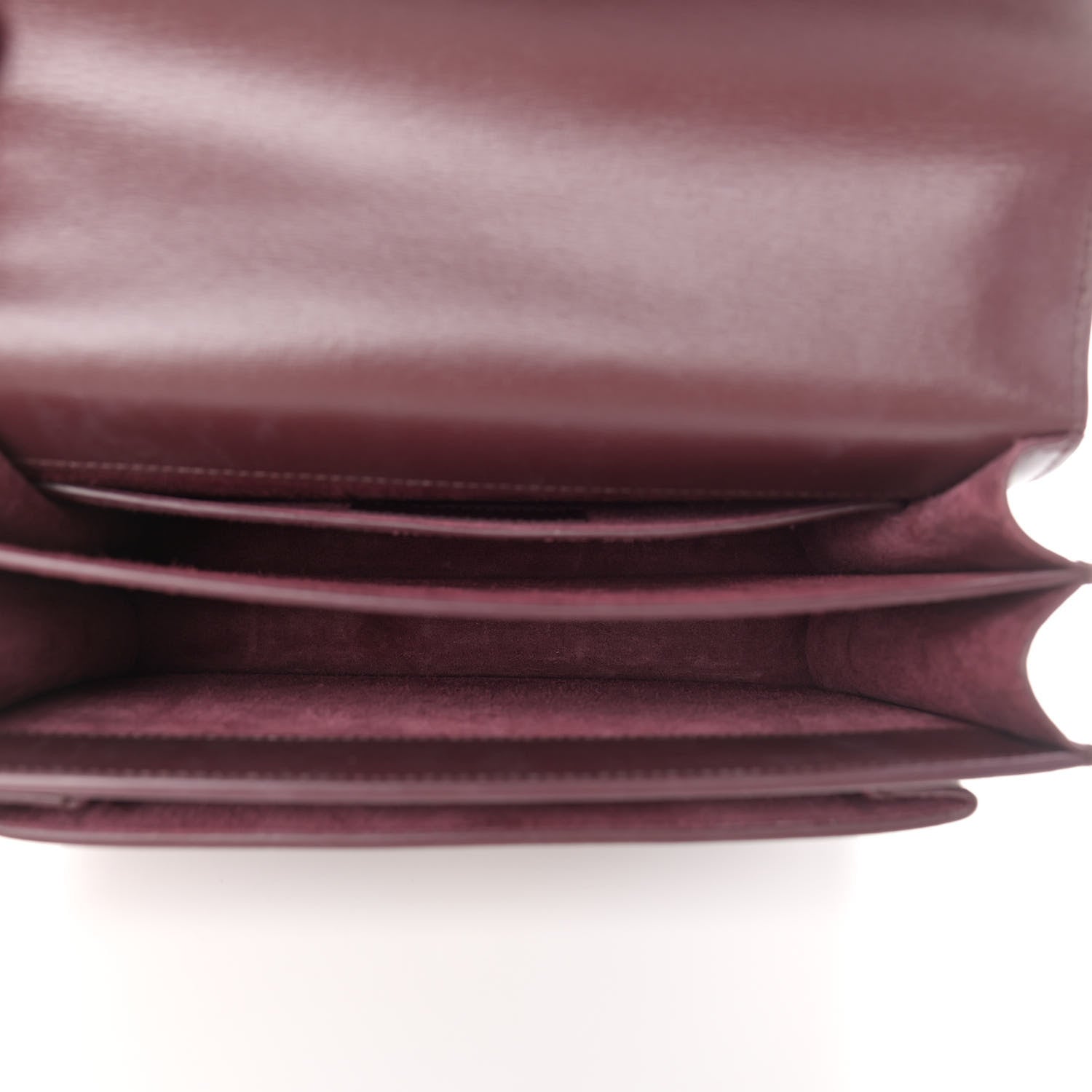 Saint Laurent Calfskin Medium Monogram Sunset Bordeaux 5 of 12